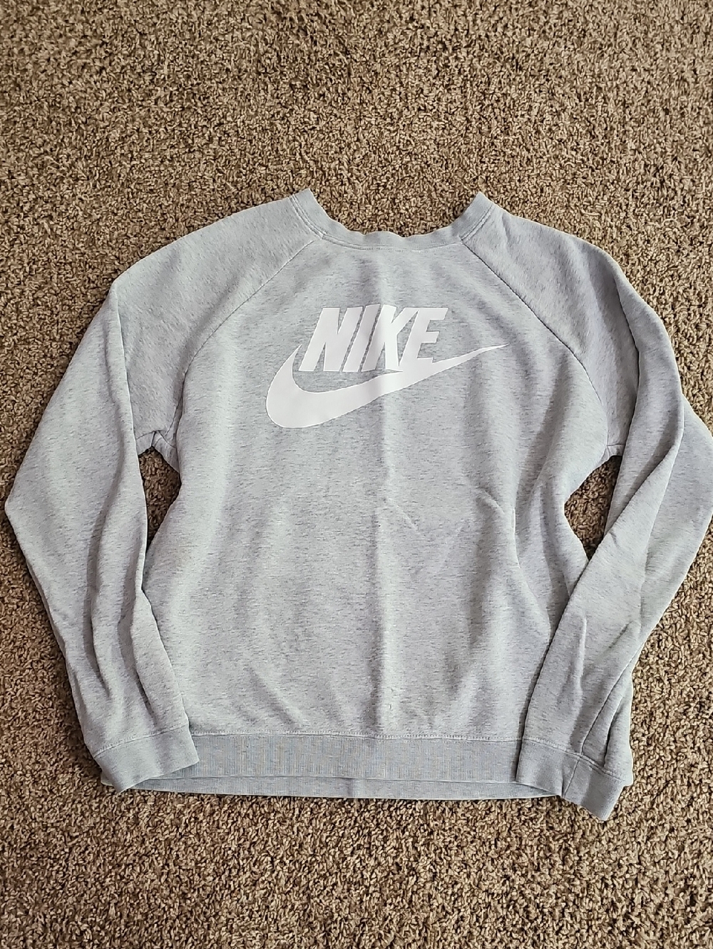 Nike Women's Grey Logo Sweatshirt